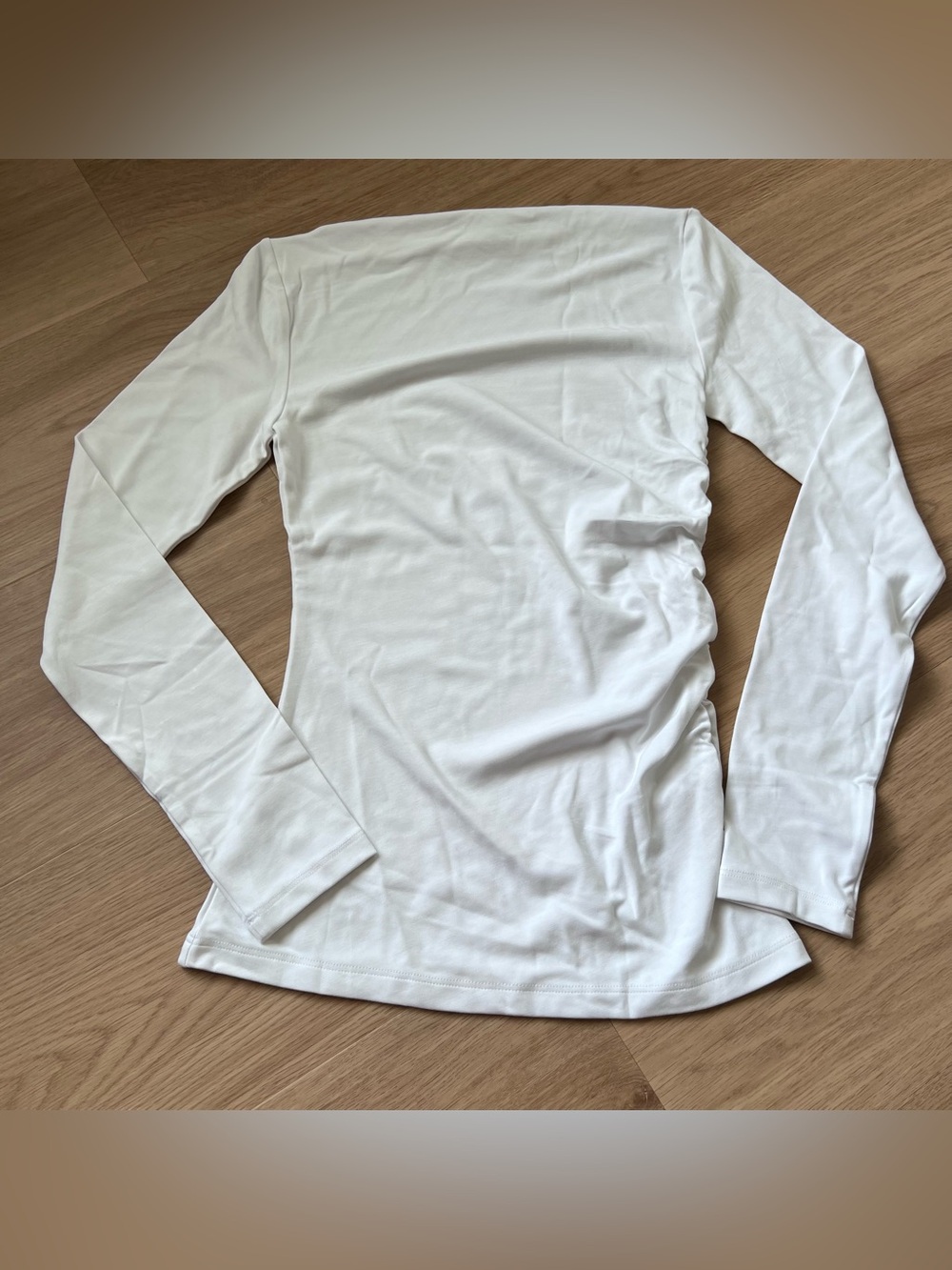 Aritzia White Long Sleeve Blouse